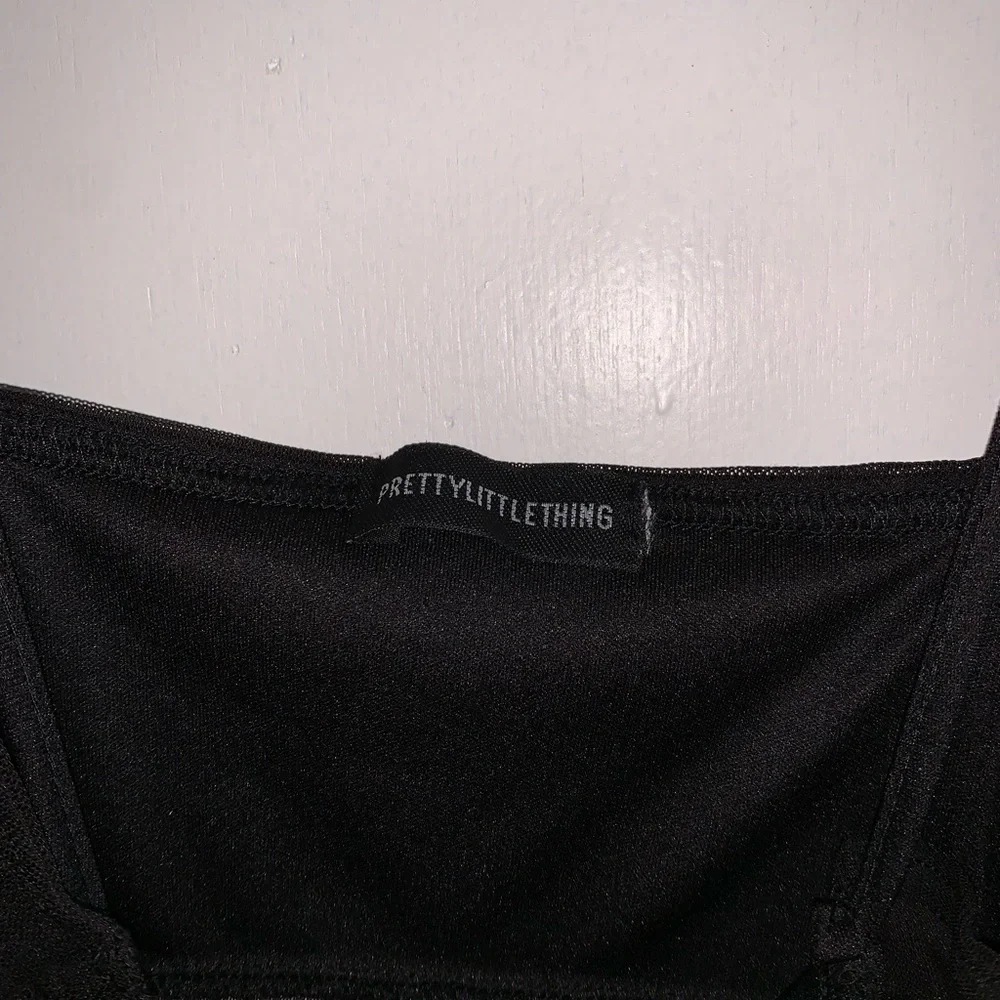 PrettyLittleThing Mesh Sexy Black Dress - Picture 5 of 7